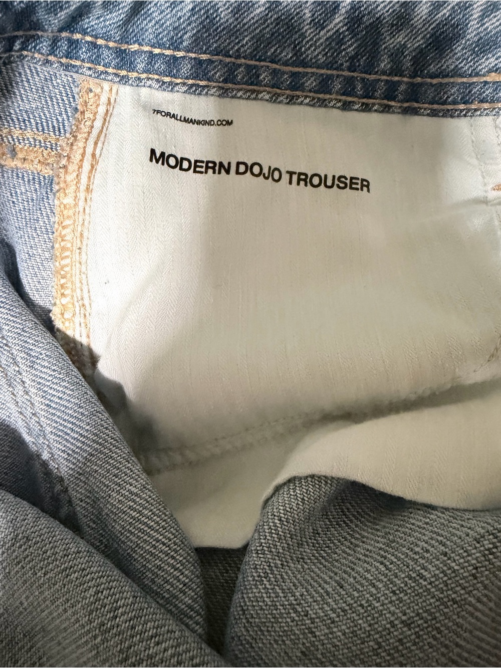 7 For All Mankind Light Blue Denim Jeans - Picture 6 of 7